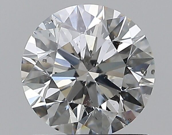 1.01 carat, F colour, SI2 clarity, Round shape, Natural Diamond.