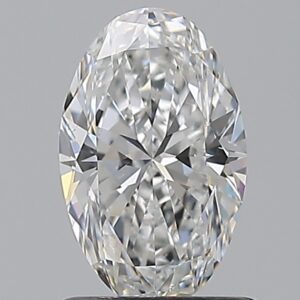 1 carat, E colour, VS2 clarity, Oval shape, Natural Diamond.
