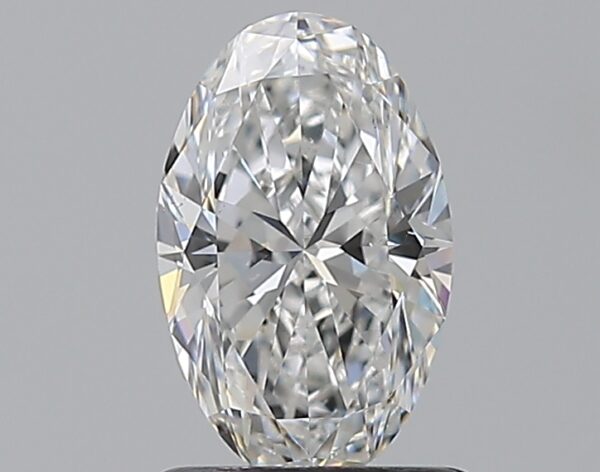 1 carat, E colour, VS2 clarity, Oval shape, Natural Diamond.