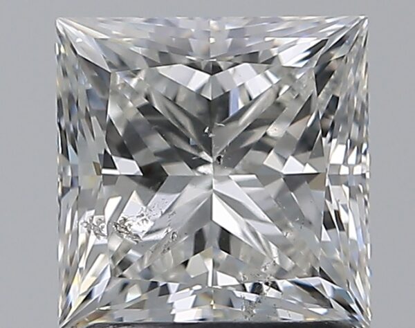 1.71 carat, H colour, SI2 clarity, Princess shape, Natural Diamond.