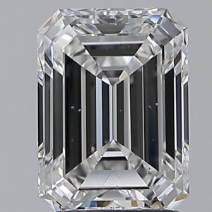 2.01 carat, F colour, VS2 clarity, Emerald shape, Natural Diamond.