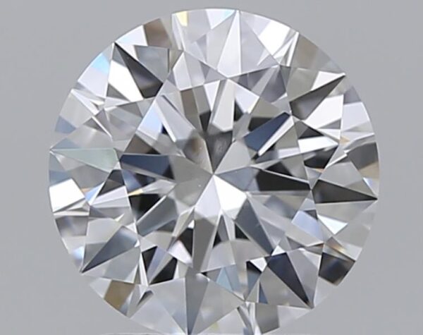 1.7 carat, D colour, VS2 clarity, Round shape, Natural Diamond.
