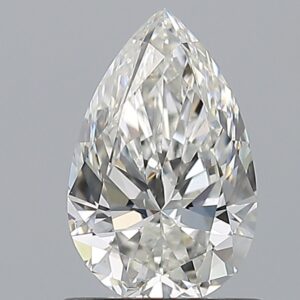 1 carat, H colour, VS2 clarity, Pear shape, Natural Diamond.