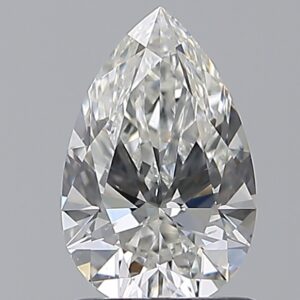 1.01 carat, H colour, SI1 clarity, Pear shape, Natural Diamond.