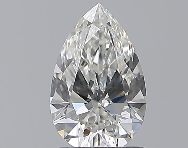 1.01 carat, H colour, SI1 clarity, Pear shape, Natural Diamond.