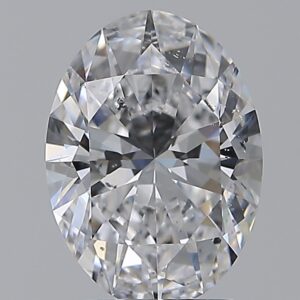 2.01 carat, D colour, SI1 clarity, Oval shape, Natural Diamond.