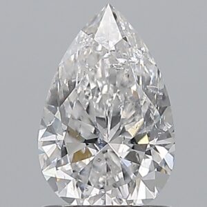 1.01 carat, E colour, SI2 clarity, Pear shape, Natural Diamond.