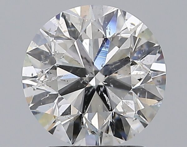 1.9 carat, F colour, SI2 clarity, Round shape, Natural Diamond.