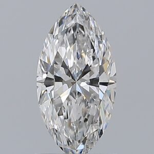 1.01 carat, D colour, SI1 clarity, Marquise shape, Natural Diamond.