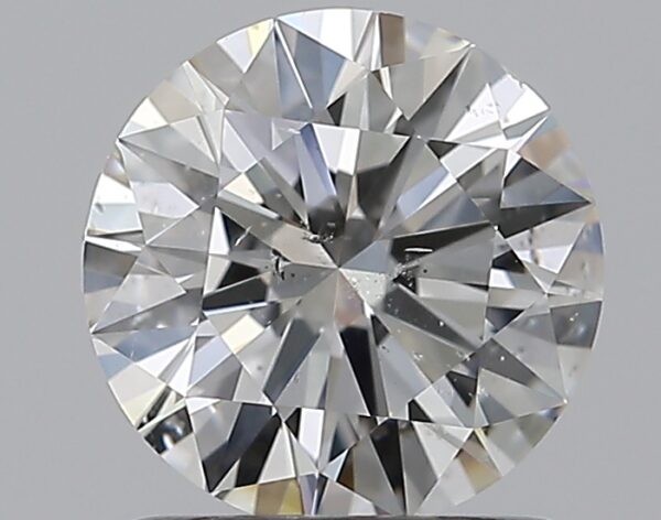 1.01 carat, G colour, SI2 clarity, Round shape, Natural Diamond.