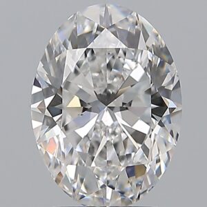 2.01 carat, E colour, SI1 clarity, Oval shape, Natural Diamond.