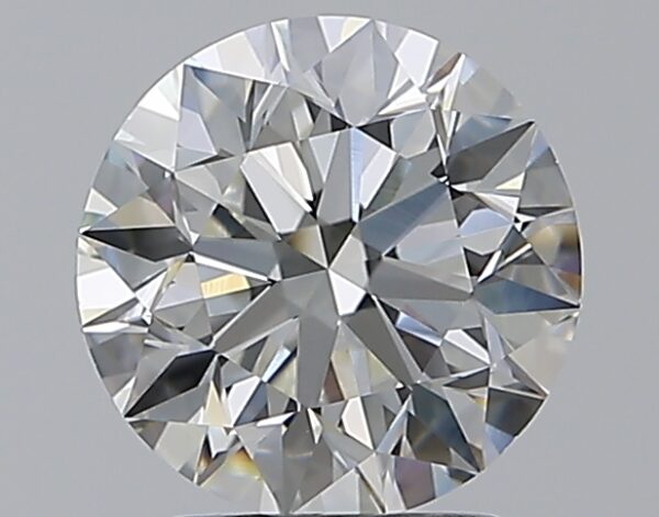 2.01 carat, H colour, VS1 clarity, Round shape, Natural Diamond.