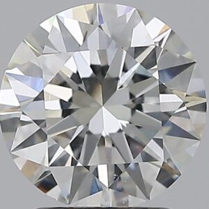 2.01 carat, H colour, SI1 clarity, Round shape, Natural Diamond.