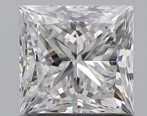 1.01 carat, E colour, SI1 clarity, Princess shape, Natural Diamond.
