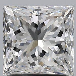1.7 carat, F colour, VS2 clarity, Princess shape, Natural Diamond.