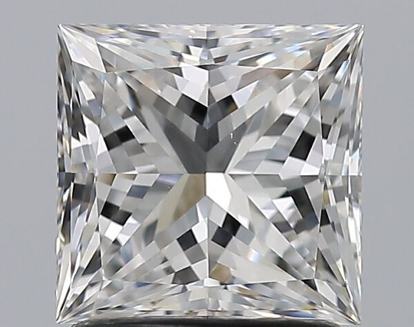 1.7 carat, F colour, VS2 clarity, Princess shape, Natural Diamond.