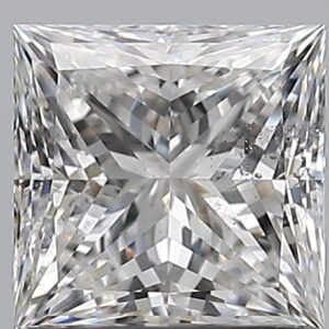 1.01 carat, E colour, SI2 clarity, Princess shape, Natural Diamond.