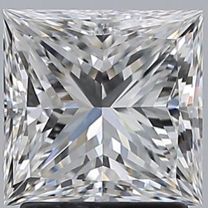 2.01 carat, F colour, VS1 clarity, Princess shape, Natural Diamond.