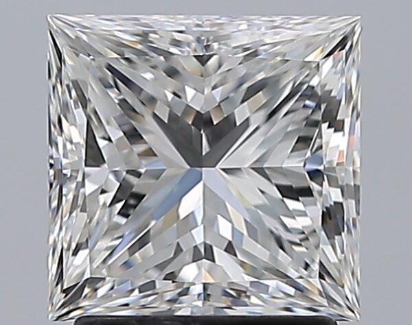 2.01 carat, F colour, VS1 clarity, Princess shape, Natural Diamond.