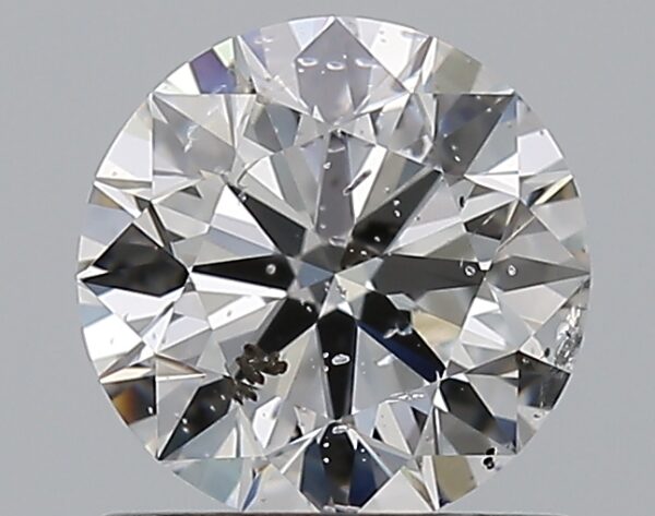 0.96 carat, E colour, SI2 clarity, Round shape, Natural Diamond.