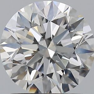 1.51 carat, F colour, SI1 clarity, Round shape, Natural Diamond.