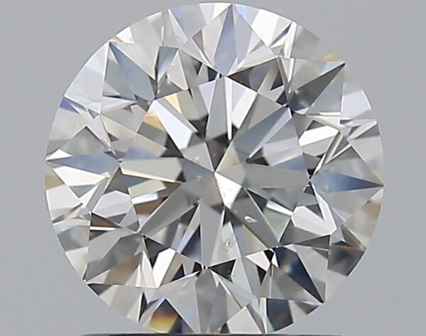 1.51 carat, F colour, SI1 clarity, Round shape, Natural Diamond.