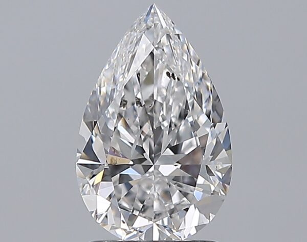 1.51 carat, D colour, SI2 clarity, Pear shape, Natural Diamond.