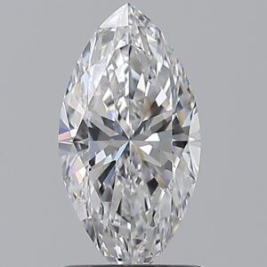 1.01 carat, D colour, SI1 clarity, Marquise shape, Natural Diamond.
