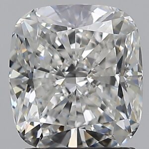 2 carat, G colour, VVS2 clarity, Cushion shape, Natural Diamond.