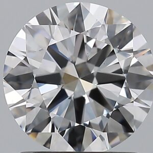 1.51 carat, D colour, VS1 clarity, Round shape, Natural Diamond.