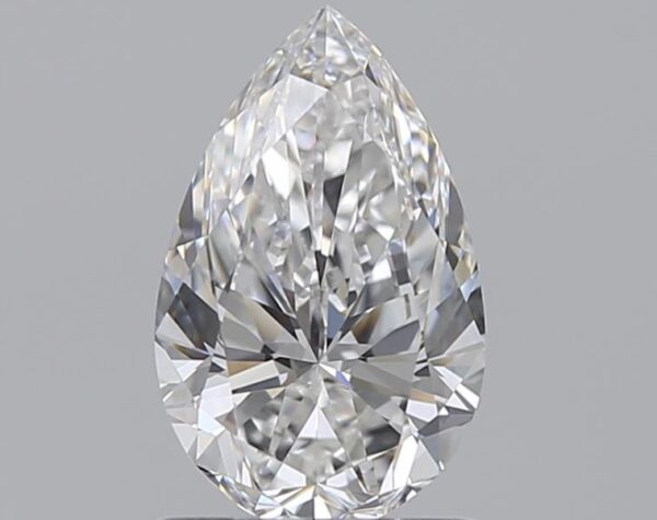 1.01 carat, E colour, VS1 clarity, Pear shape, Natural Diamond.