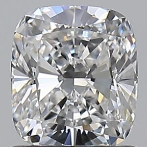 1.01 carat, E colour, VVS2 clarity, Cushion shape, Natural Diamond.