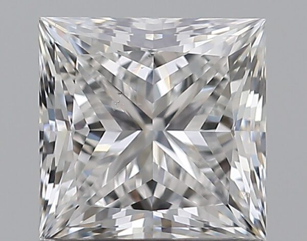 1.02 carat, E colour, SI1 clarity, Princess shape, Natural Diamond.