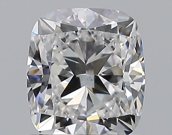 1 carat, D colour, VS2 clarity, Cushion shape, Natural Diamond.
