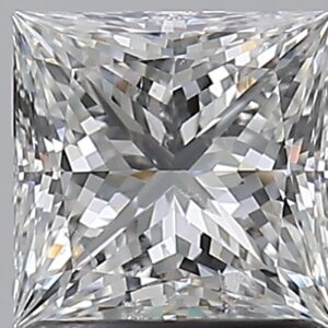 1.21 carat, F colour, SI2 clarity, Princess shape, Natural Diamond.