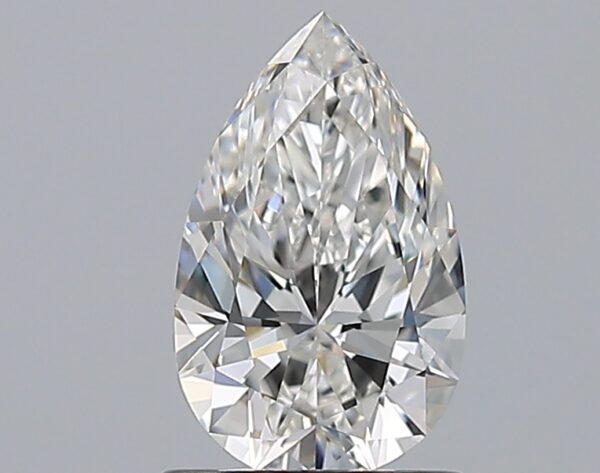 1.07 carat, G colour, VVS1 clarity, Pear shape, Natural Diamond.