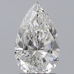 1.51 carat, F colour, SI2 clarity, Pear shape, Natural Diamond.