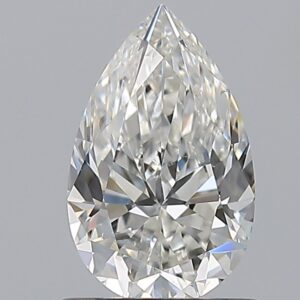 1.02 carat, G colour, SI1 clarity, Pear shape, Natural Diamond.