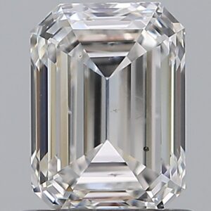 1 carat, E colour, SI2 clarity, Emerald shape, Natural Diamond.
