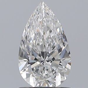1.01 carat, D colour, SI2 clarity, Pear shape, Natural Diamond.