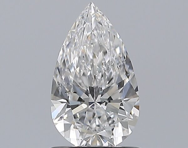 1.01 carat, D colour, SI2 clarity, Pear shape, Natural Diamond.