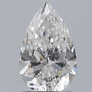 0.96 carat, E colour, SI2 clarity, Pear shape, Natural Diamond.