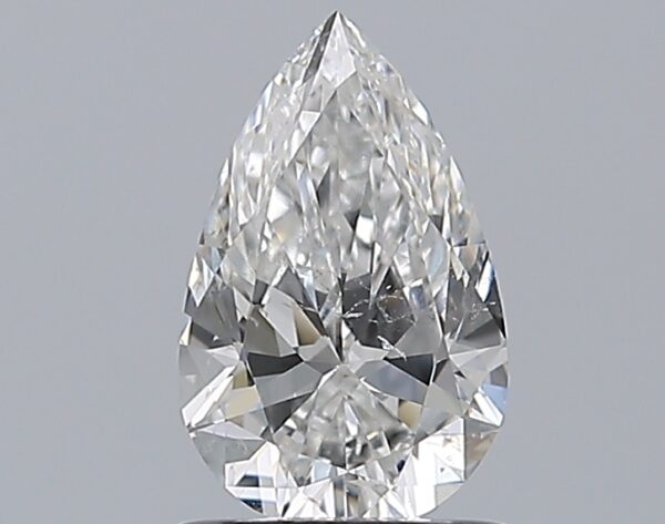 0.96 carat, E colour, SI2 clarity, Pear shape, Natural Diamond.