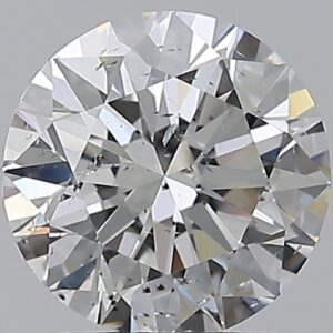 1.7 carat, F colour, SI2 clarity, Round shape, Natural Diamond.