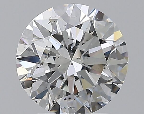 1.7 carat, F colour, SI2 clarity, Round shape, Natural Diamond.