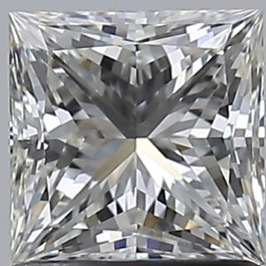 1.1 carat, H colour, VVS1 clarity, Princess shape, Natural Diamond.