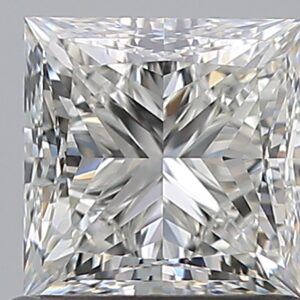 1.01 carat, H colour, VVS2 clarity, Princess shape, Natural Diamond.