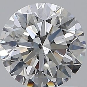 1.02 carat, F colour, SI2 clarity, Round shape, Natural Diamond.