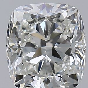 2.01 carat, H colour, SI1 clarity, Cushion shape, Natural Diamond.