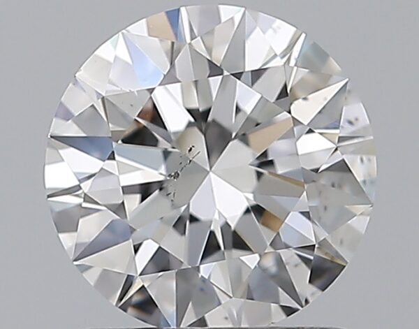 1.01 carat, F colour, SI1 clarity, Round shape, Natural Diamond.